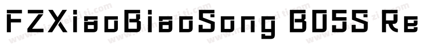 FZXiaoBiaoSong B05S Re字体转换